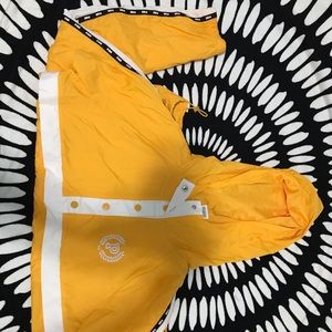 yellow windbreaker